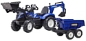 Falk New Holland с экскаватором и прицепом Maxi 3090W