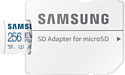 Samsung EVO Plus 2024 microSDXC 256GB (с адаптером)