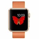 Apple Watch Gold 38mm Gold with Gold/Red Woven Nylon (MMF52)