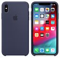 Apple Silicone Case для iPhone XS Midnight Blue