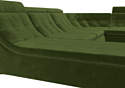 Лига диванов Холидей люкс 105588 (микровельвет, зеленый)