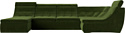 Лига диванов Холидей люкс 105588 (микровельвет, зеленый)
