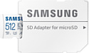 Samsung EVO Plus 2024 microSDXC 512GB (с адаптером)