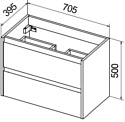 BelBagno Kraft 39-700/390-2C-SO-BO (bianco opaco)