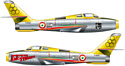 Italeri 48121 F 84F Thunderstreak Getti Tonanti