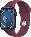 Apple Watch Series 9 LTE 41 мм (алюминиевый корпус, спортивный силиконовый ремешок M/L)