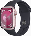 Apple Watch Series 9 LTE 41 мм (алюминиевый корпус, спортивный силиконовый ремешок M/L)