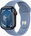 Apple Watch Series 9 LTE 41 мм (алюминиевый корпус, спортивный силиконовый ремешок M/L)