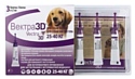 Вектра 3D (СЕВА) капли от блох и клещей инсектоакарицидные для собак и щенков 3шт. в уп.
