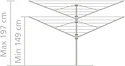 Brabantia Lift-O-Matic Advance 100246 50 м (серый металлик)