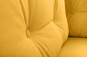 Divan Норфолк 169 см Velvet Yellow (велюр, желтый)