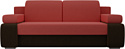 Лига диванов Денвер 105870 (микровельвет, коралловый/коричневый)