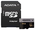 ADATA Premier Pro microSDXC Class 10 UHS-I U3 64GB + SD adapter