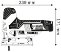 Bosch GST 12V-70 Professional 06015A1000 (с 2-мя АКБ, кейс)