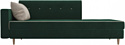 Лига диванов Селена 105219 (левый, велюр, зеленый)