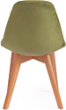 TetChair Cindy Soft mod. C1021F1 (вельвет/дерево, зеленый/натуральный)