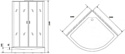 Niagara NG-6002-01G 100x100x210 (прозрачное стекло)