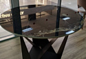 Федельта Мебель Scorpio Round 150x150 (черный керамогранит/черный)