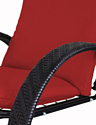 M-Group Фасоль 12370406 (черный ротанг/красная подушка)