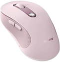 Baseus F02 Ergonomic Wireless Mouse pink, без батарейки в комплекте