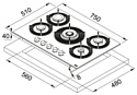 FRANKE FHMF 755 4G DC C BK