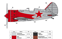 ARK models AK 48001 Истребитель И-16 тип 10 советского лётчика-аса Валерия