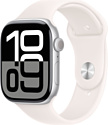 Apple Watch Series 10 LTE 46 мм (алюминиевый корпус, спортивный силиконовый ремешок M/L) Apple Watch Series 10 LTE 46 мм (алюминиевый корпус, спортивный силиконовый ремешок M/L)