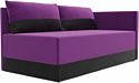 Лига диванов Никас 105205 (правый, фиолетовый/черный)