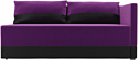 Лига диванов Никас 105205 (правый, фиолетовый/черный)