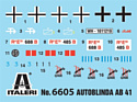 Italeri 6605 Autoblinda Ab 41