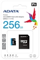 ADATA Premier microSDXC UHS-I U1 V10 A1 Class10 256GB + SD adapter