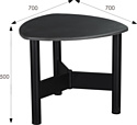 Мебелик Саут 1Д мини (черный/серый бетон)