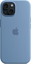 Apple MagSafe Silicone Case для iPhone 15 (зимний синий)