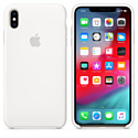 Apple Silicone Case для iPhone XS Max White