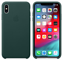 Apple Leather Case для iPhone XS Max Forest Green