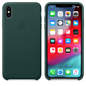 Apple Leather Case для iPhone XS Max Forest Green