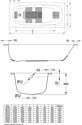 BLB Universal 150x70 B50HTH001 (с отверстиями для ручек)