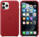 Apple Leather Case для iPhone 11 Pro Max (красный)