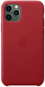 Apple Leather Case для iPhone 11 Pro Max (красный)