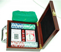 Zez Набор для покера в чемодане 100 фишек с номиналом 6641-M1