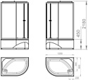 Domani-Spa Delight 128 High 120x80 L с гидромассажем (черный/тонированное)