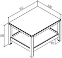 Лузалес Кодзув 75x60x49 (белый)