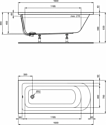 Ideal Standard Hotline K274501 160x70