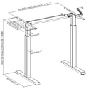 ErgoSmart Manual Desk Compact (черный)