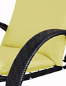 M-Group Фасоль 12370411 (черный ротанг/желтая подушка)