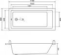 Lauter Athena 170x80 21090080 с ножками