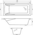 Lauter Aurora 170x75 21010075 с ножками