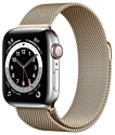 Apple Watch Series 6 GPS + Cellular 40mm Stainless Steel Case with Milanese Loop