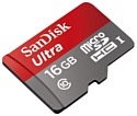 Sandisk Ultra microSDHC Class 10 UHS-I 48MB/s 16GB + SD adapter