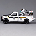 Maisto Форд F-350 Полицейский пикап с мотоциклом 32186 (белый)